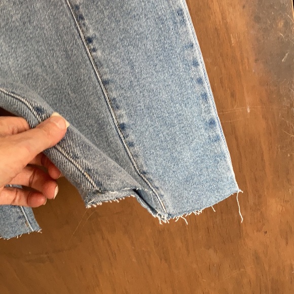 Relist 5/17❌ So Notch waist Super High rise Wide Leg raw hem jean - Picture 14 of 16